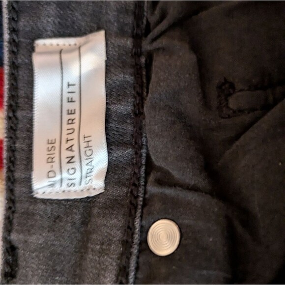 Lane Bryant Signature Fit Mid-Rise Straight Leg Faded Black Jeans, Women's 18 - Picture 10 of 12